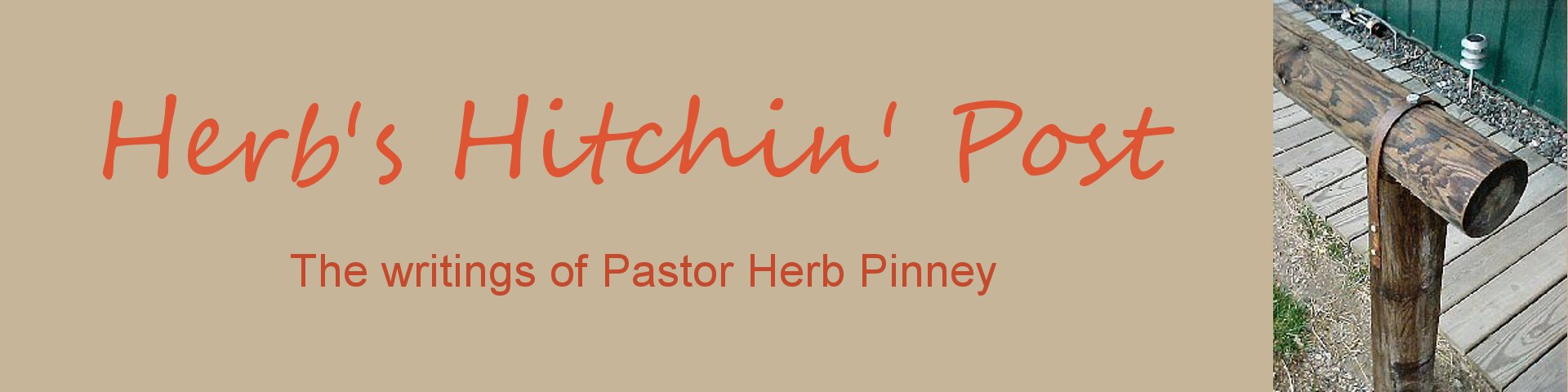 Pastor Herb's Blog